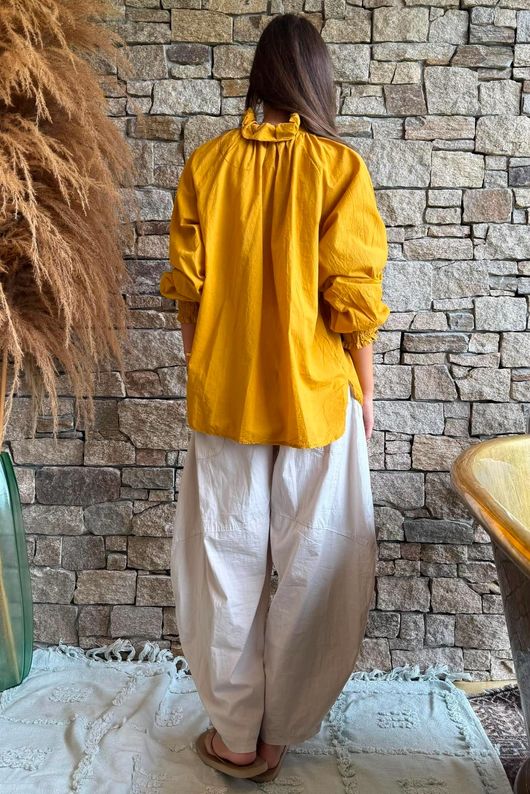 Larc Poet Blouse Mustard